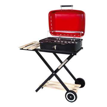 Barbecue à Charbon Pliable  HOME LINE KY30017 + Sac de Charbon Gratuit