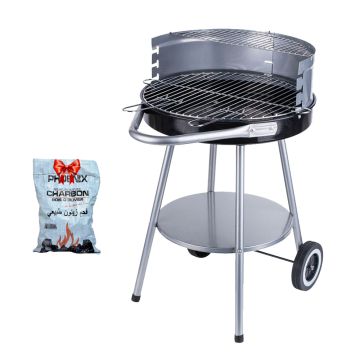 Barbecue à Charbon HOME LINE KY23018B  + Sac de Charbon Gratuit