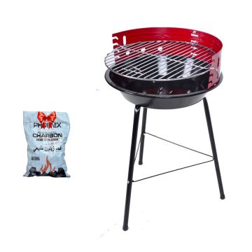 Barbecue à Charbon Avec Pied KOLL YOUM KY23014  + Sac de Charbon Gratuit
