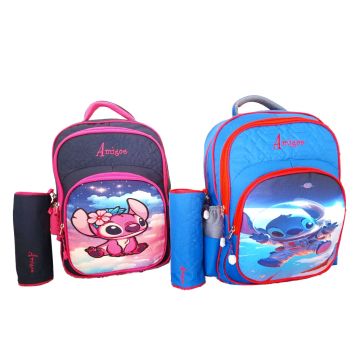 Sac à Dos  Scolaire 42 cm + Trousse 