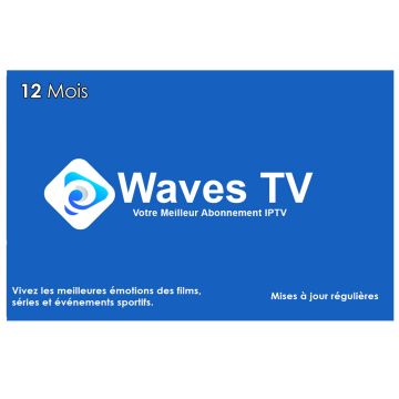 Carte Abonnement IPTV 12 mois WavesTV