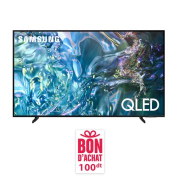 SAMSUNG 55" QLED 4K UHD Smart TV - Q60D 2024 + Chèque Cadeau de 100 DT