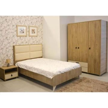 Chambre Enfant DETENTE 190x90cm 3 Portes - Denver / Beige