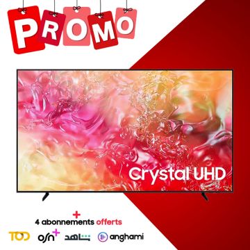 Tv SAMSUNG 60'' Smart DU7000 Crystal Ultra HD 4K 2024 + 4 Abonnements 