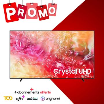 Tv SAMSUNG 50'' Smart DU7000 Crystal Ultra HD 4K 2024 + 4 Abonnements 