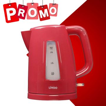 Bouilloire DOD184R 2200W Rouge LIVOO