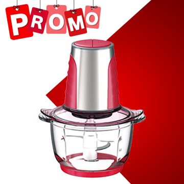 Mini Hachoir Bol En Verre MC02 500W Rouge PRESTIGIA