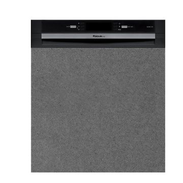 Lave Vaisselle Semi Encastrable FOCUS LINE  QUADRA.1310  14 Couverts 8 Programmes Noir & Inox