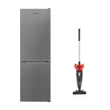 Réfrigérateur Combiné TELEFUNKEN FRIG-373I 341 Litres Nofrost - Inox + Aspirateur balai Gratuit