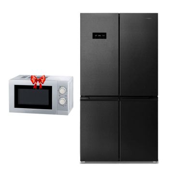 Réfrigérateur Side By Side TELEFUNKEN FRIG-620DI 531 Litres NoFrost - Dark Inox + Micro-Onde Gratuit 