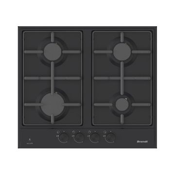 Plaque de Cuisson BRANDT BPE6341BA 4 Feux 60Cm -Noir