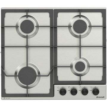 Plaque de Cuisson BRANDT 4 Feux BPE6342XA Inox