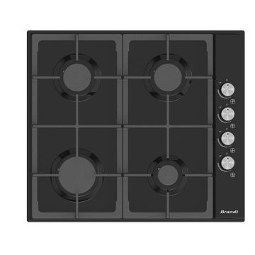 Plaque de Cuisson BRANDT BPE6411TB 4 Feux 60Cm -Noir