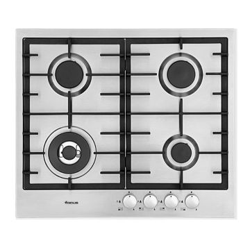 Plaque de Cuisson 4 Feux Gaz 60cm  F.804X- Inox FOCUS