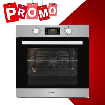 Four Encastrable Electrique ARISTON -66L -8 Programmes-1800W-Inox