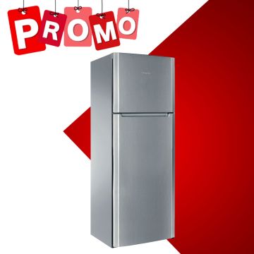 Réfrigérateur  ARISTON Double Portes -Inox-385L-70 CM -NO FROST