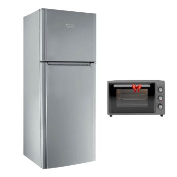 Réfrigérateur ARISTON Double Porte  No Frost 456L-70 cm - Inox + Four Gratuit