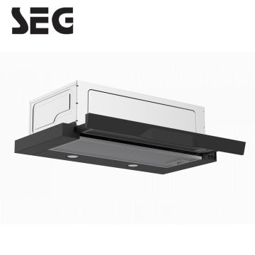 Hotte Télescopique Coulissante SEG 60cm - Noir & Filtre Charbon 