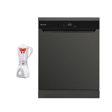 Lave Vaisselle BRANDT 16 Couverts DFH167TX  Dark Inox+ Blender GALAXY Gratuit