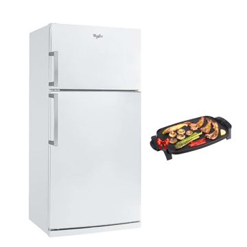 Réfrigérateur Double Porte NoFrost WHIRLPOOL W7TI 8711 NFW EX 423L Blanc +Grille électrique Offerte