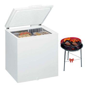 Congélateur Horizontal Dual Cool  WHIRLPOOL CF28A 212 Litres - Blanc +Barbecue Gratuit