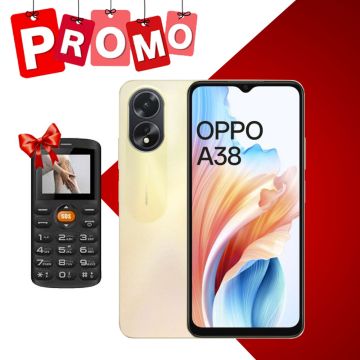 Smartphone OPPO A38 4GO 128GO  Gold + GSM Gratuit 