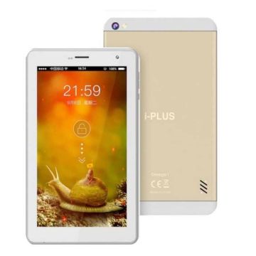 Tablette IPLUS OMEGA  7 POUCES  Gold +Etui  En Silicone + Film De Protection+ Casque Filaire