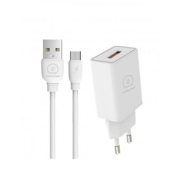 Chargeur WUW T55 USB Vers Micro USB Blanc 