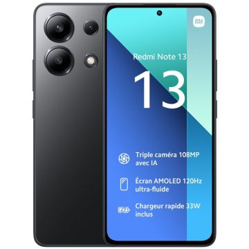 Smartphone XIAOMI REDMI NOTE 13 6GO 128GO Black