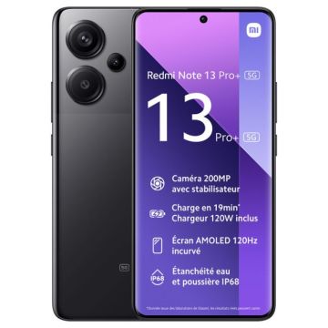 Smartphone XIAOMI REDMI NOTE 13 PRO+ 8GO 256GO Black