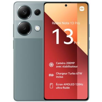  Smartphone XIAOMI Redmi Note 13 Pro 12Go 512Go - Vert Forêt