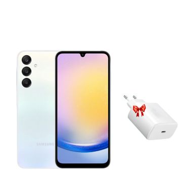 Smartphone SAMSUNG  GALAXY A25 6GO 128GO Light Blue + Chargeur Secteur 45W Offert