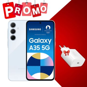 Smartphone  GALAXY A35 8GO 128GO Blue + Chargeur Secteur 45W Offert