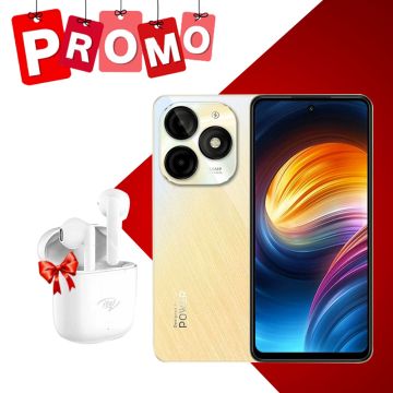 Smartphone ITEL P55 8G0 256GO Gold + Buds ITEL Gratuit