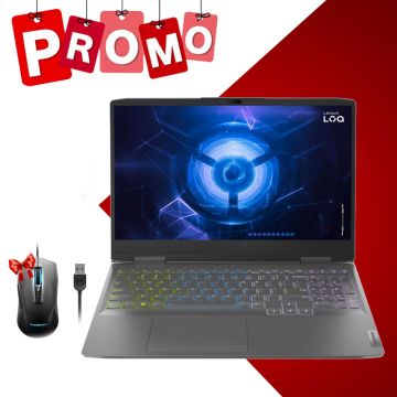 Pc Portable LENOVO LOQ I5_1245H 8/512 SSD/6G+ Souris RVB Lenovo LOQ M100 Gratuite  