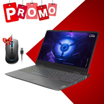 PC Portable Gamer LENOVO LOQ 15IRH8 i7 13è Gén 16Go RTX 4050+ Souris RVB Lenovo LOQ M100 Gratuite