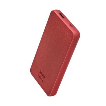 Power Bank HAMA Fabric 10 10000 mAh Rouge