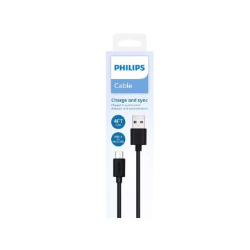 Câble USB PHILIPS 1,2 M Noir