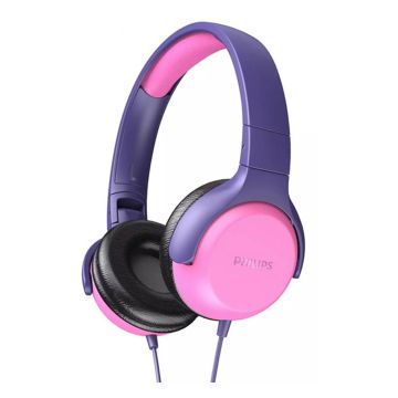 Casque Filaire PHILIPS TAKH101PK-00 avec Micro Pour Enfant  Rose&Violet