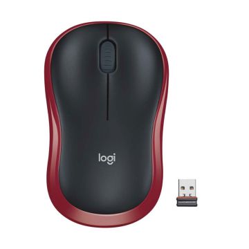 Souris Optique Sans Fil LOGITECH M185 - Rouge