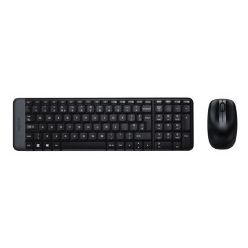 Ensemble Clavier Souris Sans Fil LOGITECH MK220 Noir