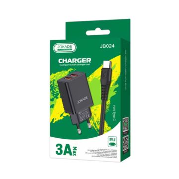 Chargeur JOKADE JB024 Micro USB Noir