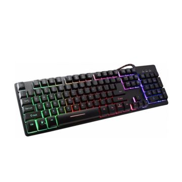 Clavier USB Réctro-Éclairé LED ZYG-800 Noir