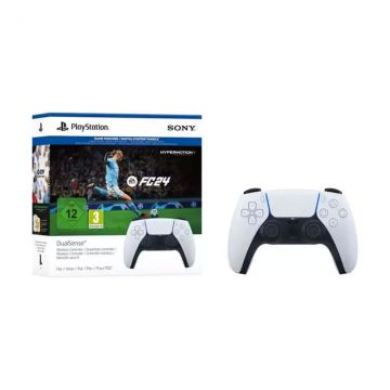 Manette PS5 SONY DualSense Blanche + Jeu EA Sports FC 24 PS