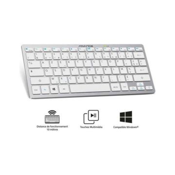  Clavier Sans Fil ADVANCE BT210  Blanc