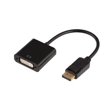 Adaptateur DisplayPort Mâle Vers DVI Femelle SL Noir