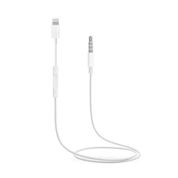 Câble  Adaptateur Lightning iPhone Vers Jack Male MH-021 Blanc