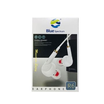 Ecouteur Avec Micro BLUE SPECTRUM R6 Blanc