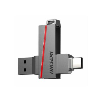 Clé USB Type C  HIKSEMI E307C 128 Go USB 3.2 Gris