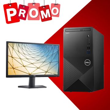 PC de Bureau DELL VOSTRO 3910 I5-12400 / 8G / 256SSD Noir + Ecran SE2222H